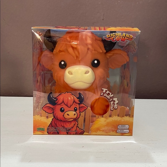 Highland Cow Other - Squishy Squeeze Highland Cow Jumbo Toy